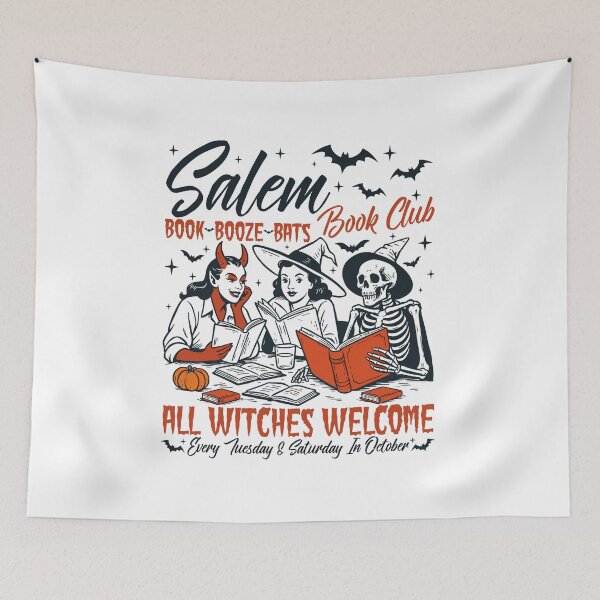 Item preview, Salem Book Club Witches Halloween Reading Tee designed and sold by Krasnovaovaova.