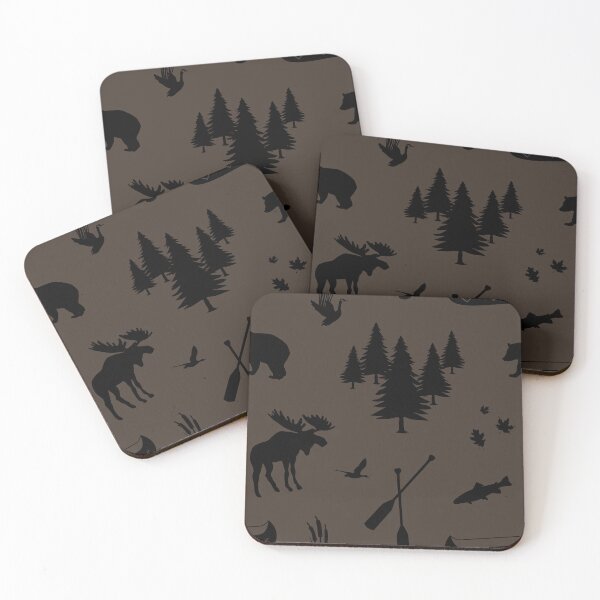 Item preview, Cabincore Lakeside Icons in Brown Bear + Black Bear designed and sold by YesterdayColl.