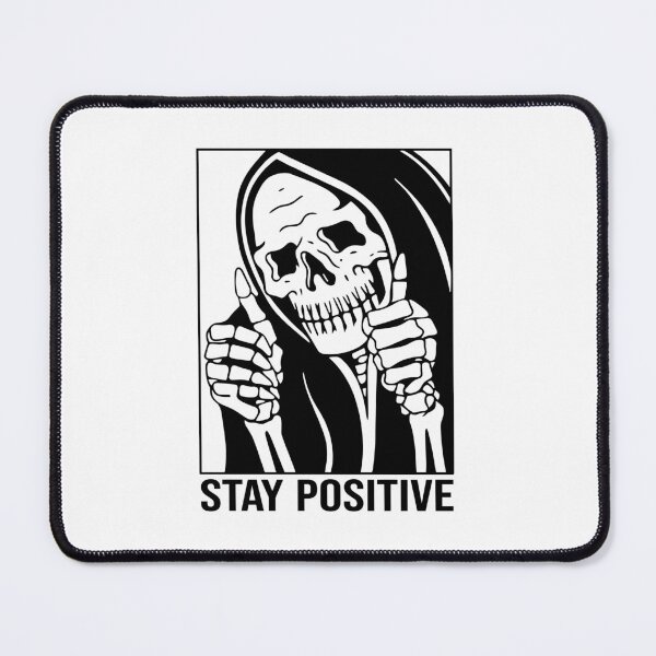 Item preview, Grim Reaper Stay Positive Funny Halloween designed and sold by Krasnovaovaova.