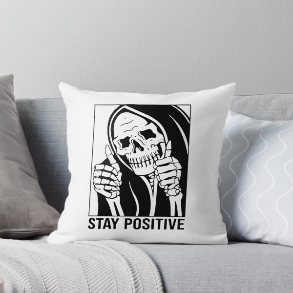 Item preview, Grim Reaper Stay Positive Funny Halloween designed and sold by Krasnovaovaova.