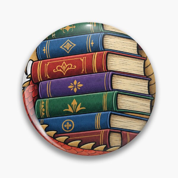 Item preview, Book Hoarder Dragon designed and sold by NorthbornSupply.