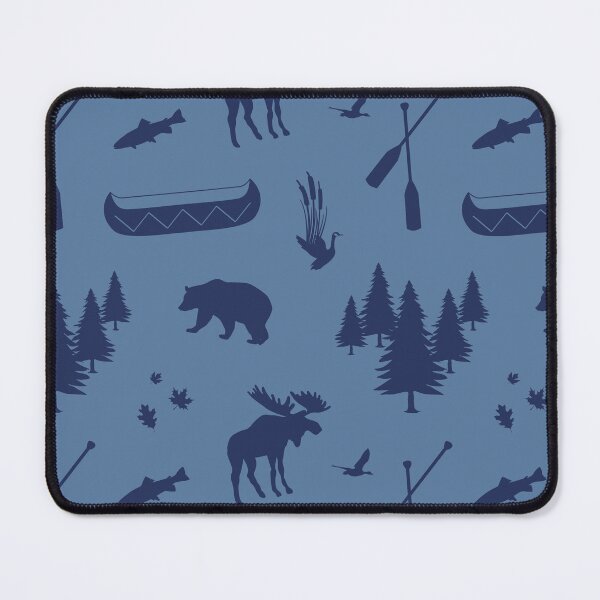 Item preview, Cabincore Lakeside Icons in Ice Blue + Navy designed and sold by YesterdayColl.
