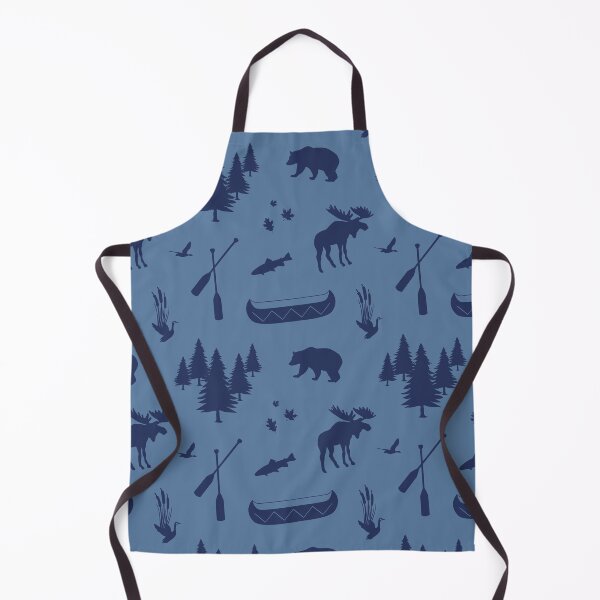 Item preview, Cabincore Lakeside Icons in Ice Blue + Navy designed and sold by YesterdayColl.