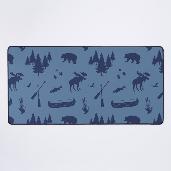 Item preview, Cabincore Lakeside Icons in Ice Blue + Navy designed and sold by YesterdayColl.