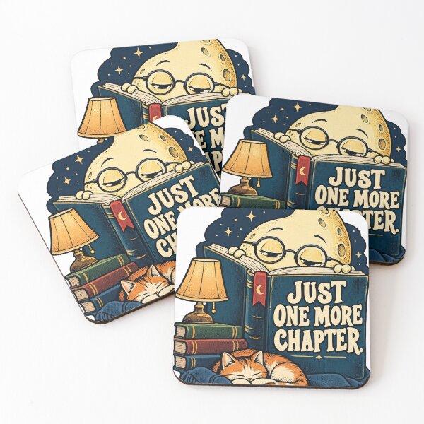 Item preview, Just One More Chapter Moon designed and sold by NorthbornSupply.