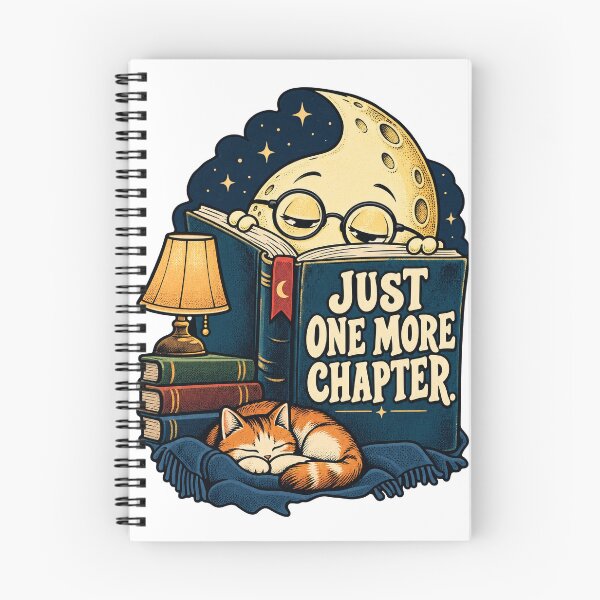 Item preview, Just One More Chapter Moon designed and sold by NorthbornSupply.