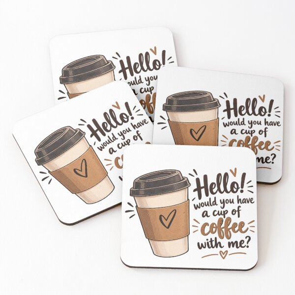 Item preview, Hello Coffee Funny Coffee Lover Quote designed and sold by SimsimahLaughs.