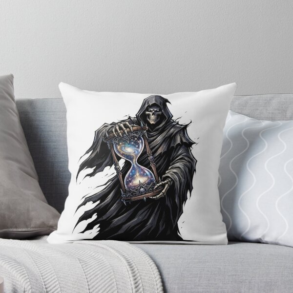 Item preview, Grim Reaper Holding Cosmic Hourglass Galaxy Artwork designed and sold by Rahat3344.