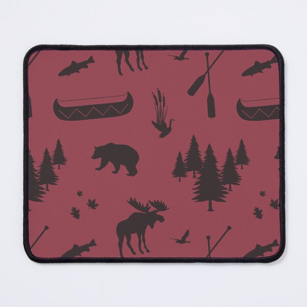 Item preview, Cabincore Lakeside Icons in Brick + Brown Bear designed and sold by YesterdayColl.