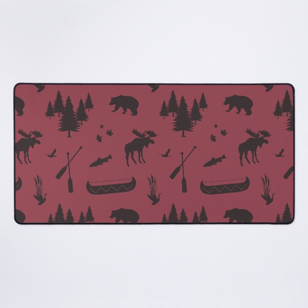 Item preview, Cabincore Lakeside Icons in Brick + Brown Bear designed and sold by YesterdayColl.