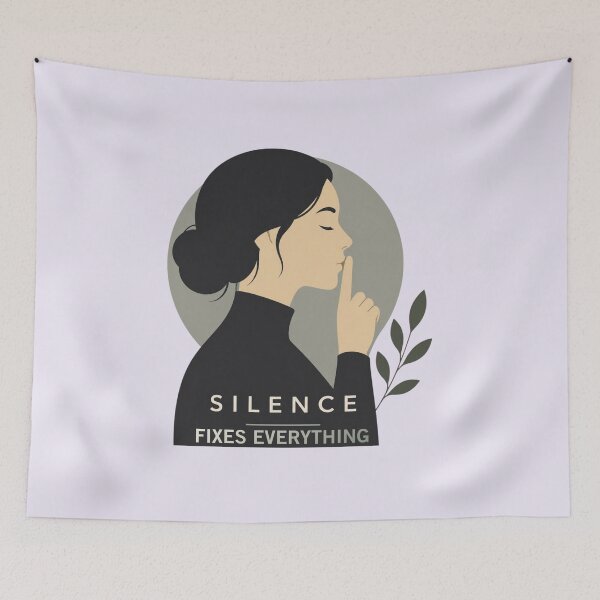 Item preview, Silence Fixes Everything designed and sold by fadilow.