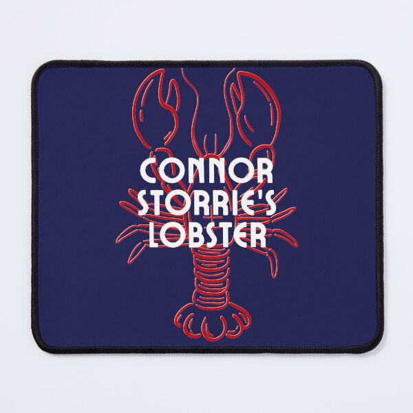Item preview, Connor Storrie's Lobster, navy background, inspired by Cultured Cover designed and sold by melissacarp.