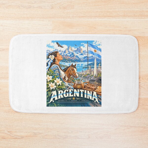 Item preview, Vintage Argentina Travel Poster | Buenos Aires designed and sold by EdwinkOne.