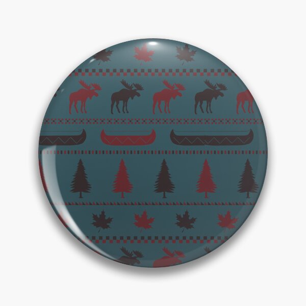 Item preview, Cabincore Moose Stripes in Pine + Brick + Bear Brown designed and sold by YesterdayColl.