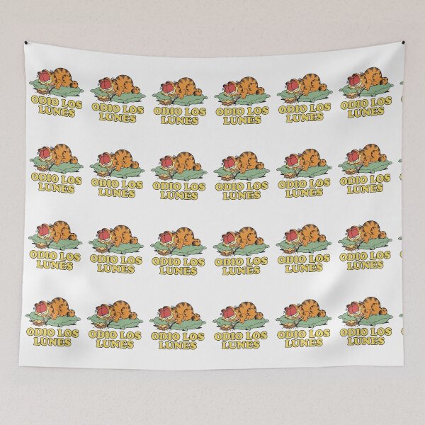 Item preview, Lazy cat eating pasta on a Monday designed and sold by PixelDegenerado.