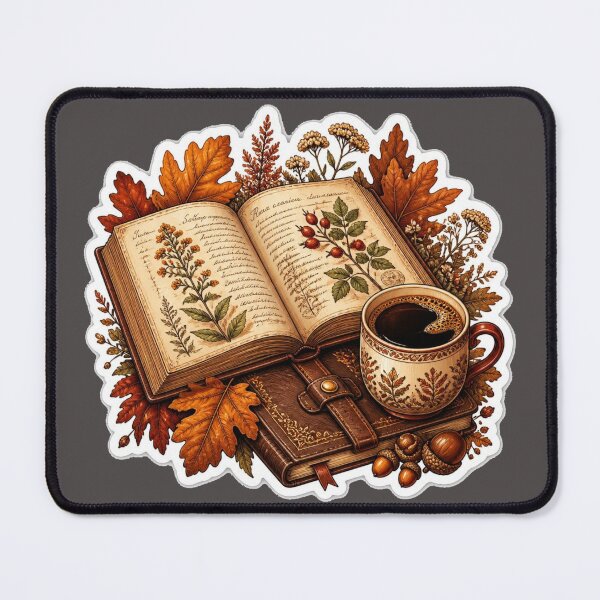 Item preview, Autumn Vintage Books and Coffee Cozy Vibes designed and sold by MargaretPolanco.