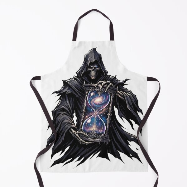 Item preview, Cosmic Grim Reaper Holding Galaxy Hourglass Illustration designed and sold by Rahat3344.