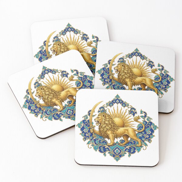 Item preview, Persian Lion and Sun Medallion – Shir o Khorshid Iranian Heritage Design designed and sold by My Joyful Charm Store.