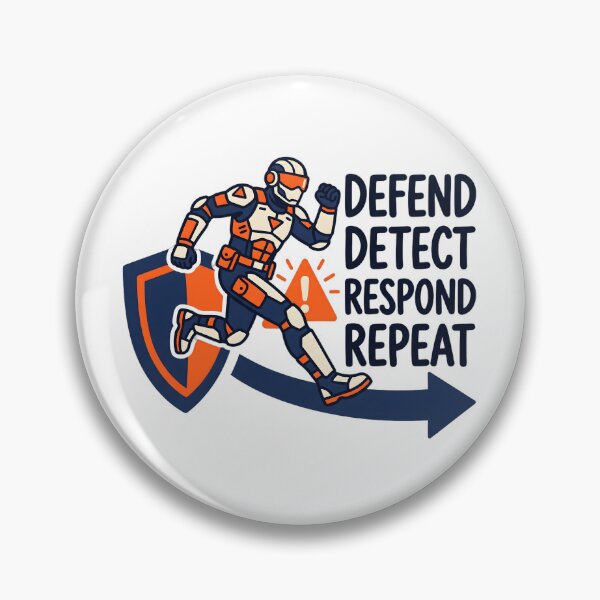 Item preview, Defend Detect Respond Repeat Cybersecurity Design designed and sold by Brain Fog Lab.