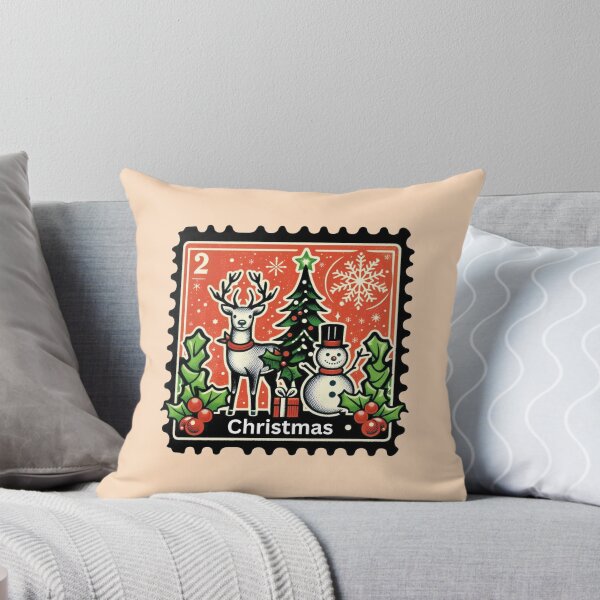 Item preview, Christmas Postage Stamp designed and sold by Myra365Art.