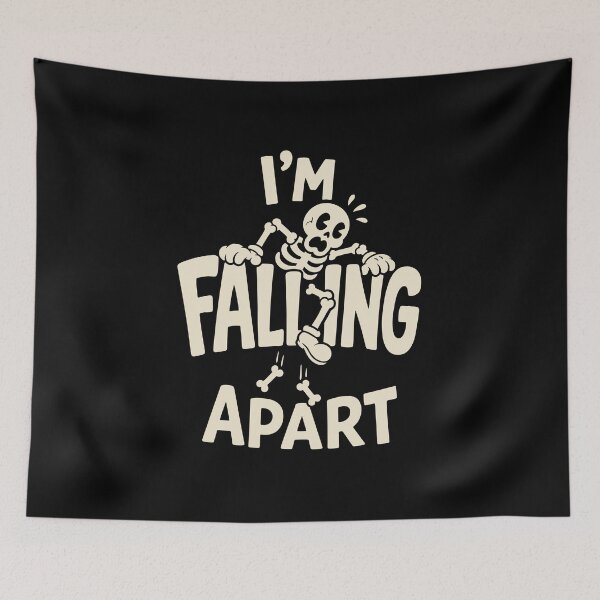 Item preview, I'm Falling Apart Funny Skeleton Pun Halloween designed and sold by Krasnovaovaova.