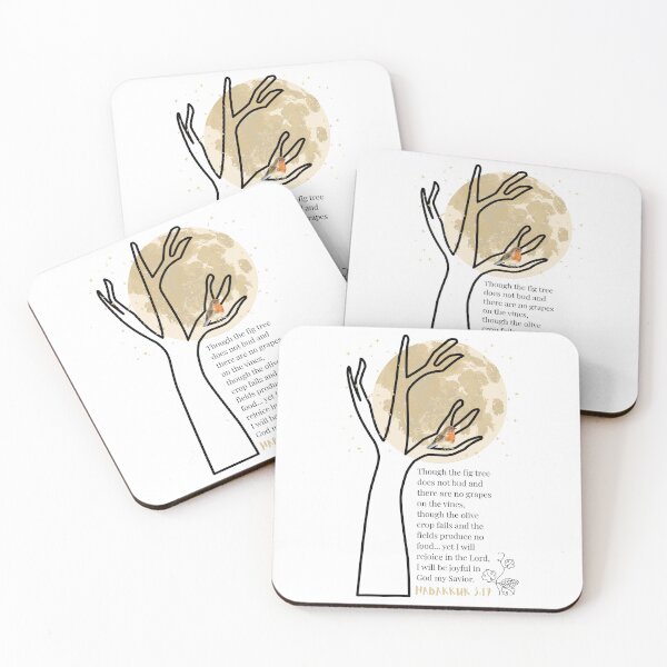 Item preview, Bible art Habakkuk 3:17 Though the fig tree designed and sold by Boy and Belugee Studio.