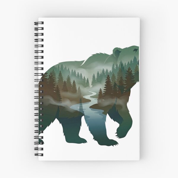 Item preview, Bear Forest Double Exposure Wilderness Artwork designed and sold by Rahat3344.