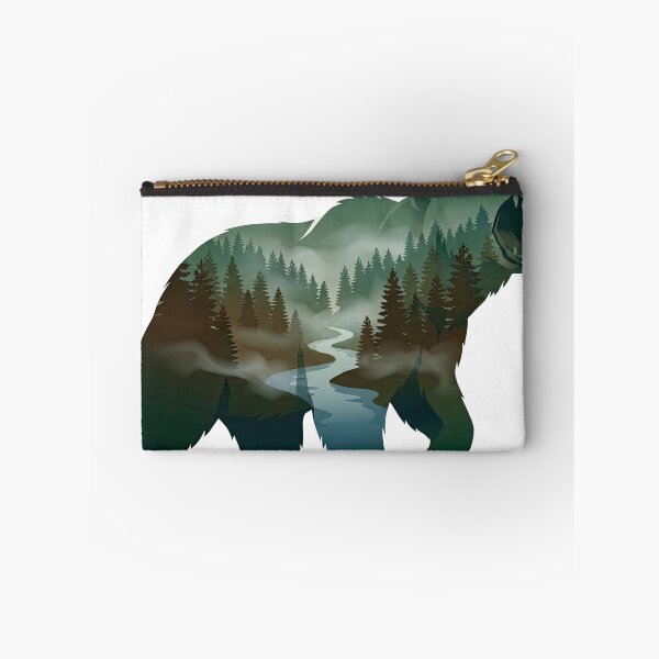 Item preview, Bear Forest Double Exposure Wilderness Artwork designed and sold by Rahat3344.