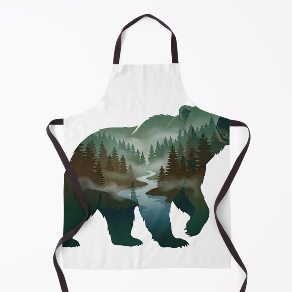 Item preview, Bear Forest Double Exposure Wilderness Artwork designed and sold by Rahat3344.