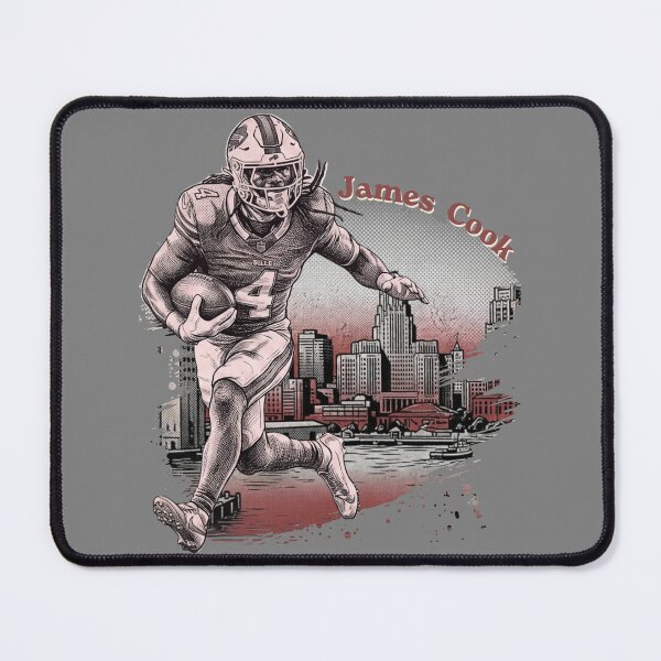 Item preview, James Cook Buffalo Football Vintage Skyline Graphic designed and sold by Thogan0416.