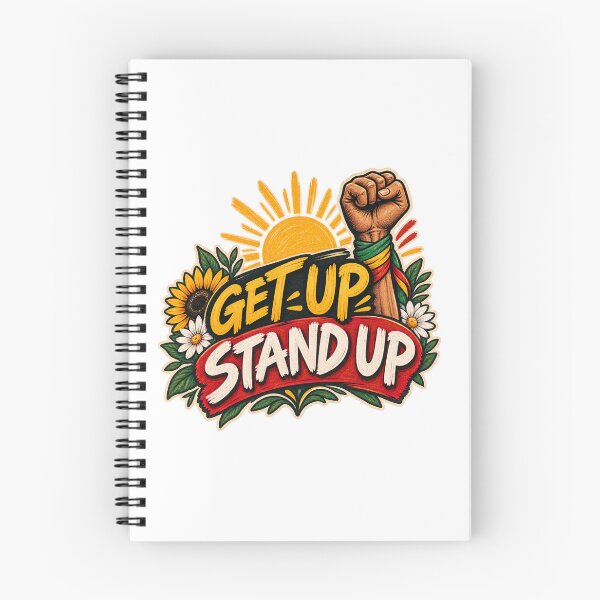 Item preview, Get Up Stand Up Motivational Quote designed and sold by SimsimahLaughs.