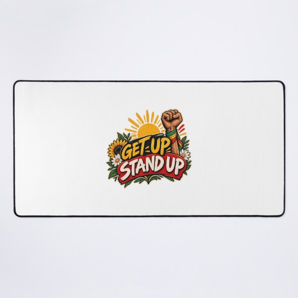 Item preview, Get Up Stand Up Motivational Quote designed and sold by SimsimahLaughs.