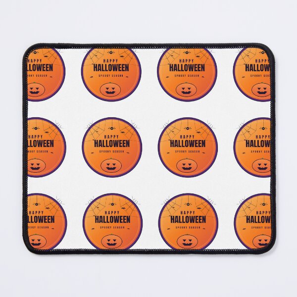 Item preview, Happy Halloween Spooky Season — Glowing Orange & Purple Round Badge designed and sold by mryan78.