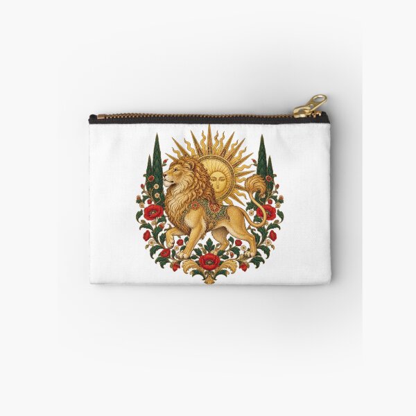 Item preview, Ornate Persian Lion and Sun Crest – Shir o Khorshid Iranian Heritage Design designed and sold by My Joyful Charm Store.