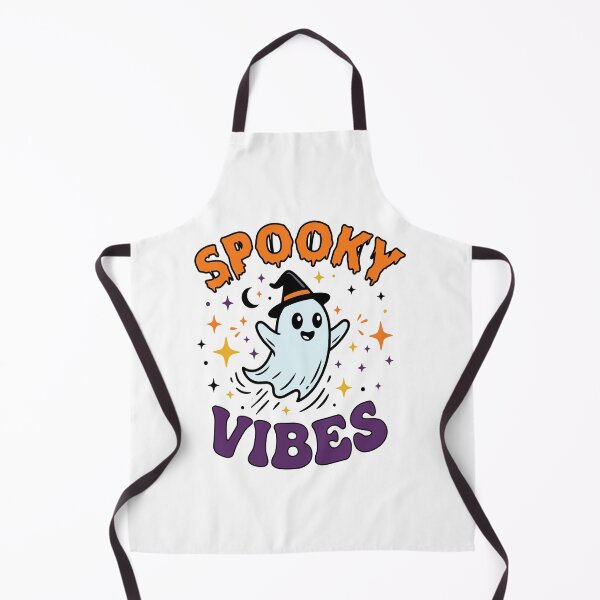 Item preview, Spooky-Vibes-Ghost-Halloween-T-Shirt-Illustration,-Cute-Funny-Ghost-Typography-for-Halloween-Apparel designed and sold by khatib2025.