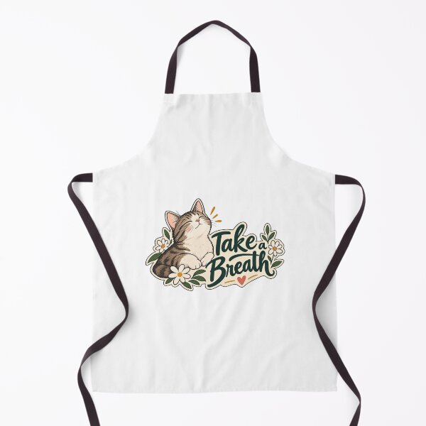 Item preview, Take a Breath Cute Cat Self Care designed and sold by SimsimahLaughs.