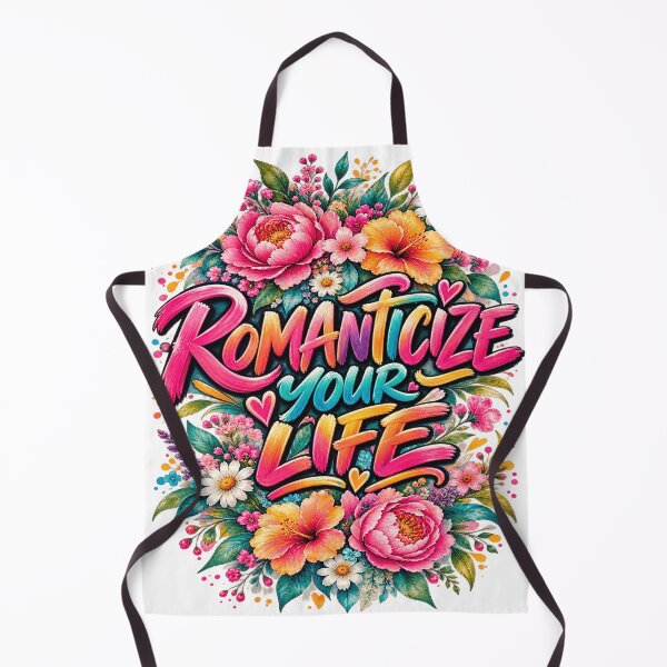 Item preview, Romanticize Your Life – Colorful Floral Self Care Art designed and sold by MAJCO-ART.