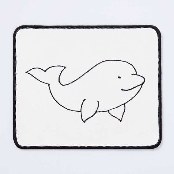 Item preview, Cute Hand Drawn Beluga Whale designed and sold by Boy and Belugee Studio.