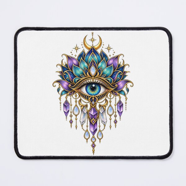Item preview, Crystal Evil Eye Protection Talisman designed and sold by Beautifully Unhinged.