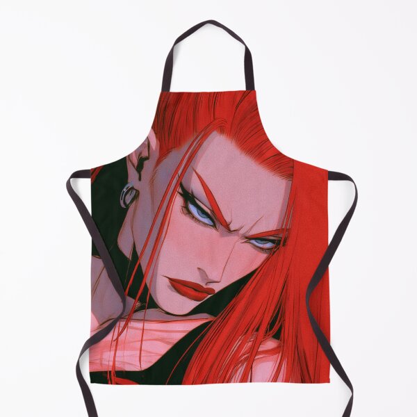 Item preview, Crimson Red Hair Anime Girl - Fierce Goth Portrait designed and sold by AxeWave.