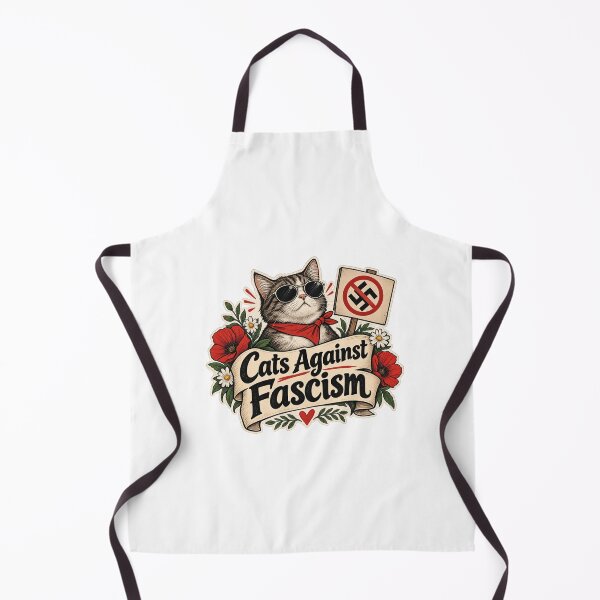 Item preview, Cats Against Fascism Anti Fascist Cat designed and sold by SimsimahLaughs.