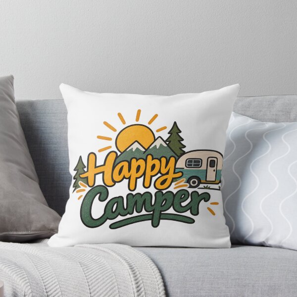 Item preview, Happy Camper Vintage Camping designed and sold by SimsimahLaughs.