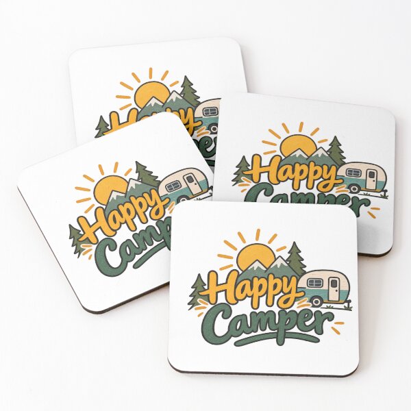 Item preview, Happy Camper Vintage Camping designed and sold by SimsimahLaughs.