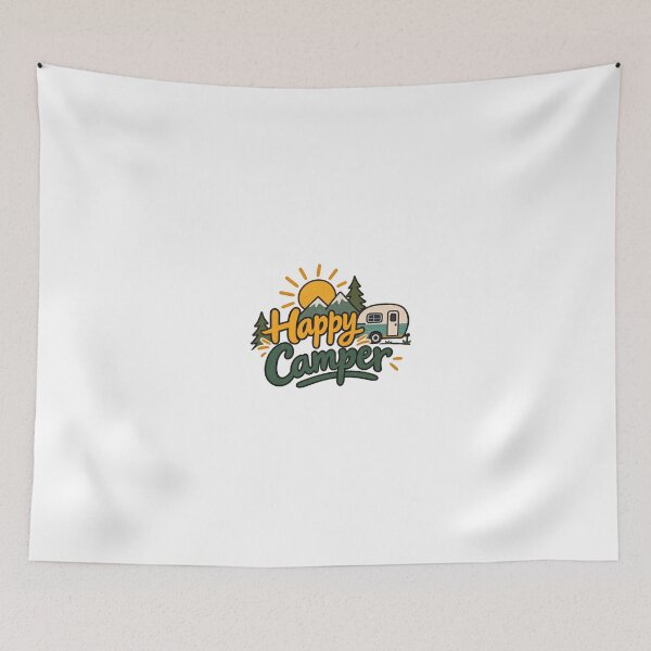 Item preview, Happy Camper Vintage Camping designed and sold by SimsimahLaughs.
