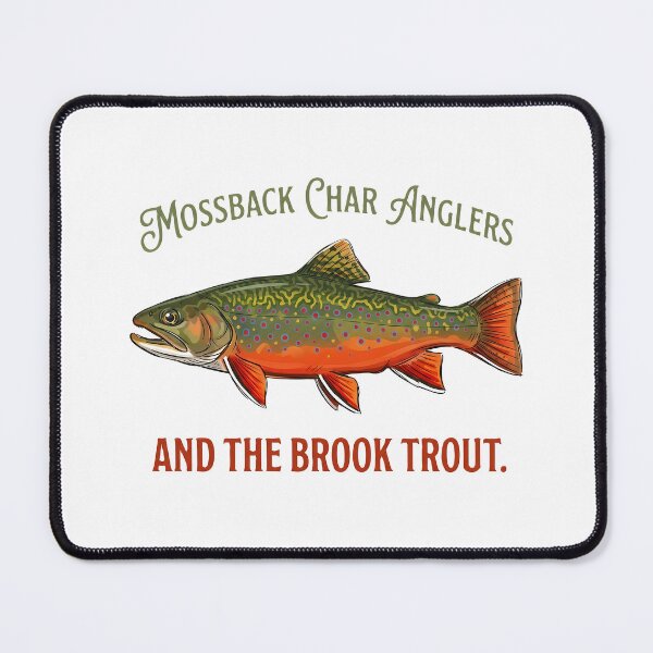 Item preview, Vintage Mossback Char Anglers Brook Trout Graphic designed and sold by NobleCast .