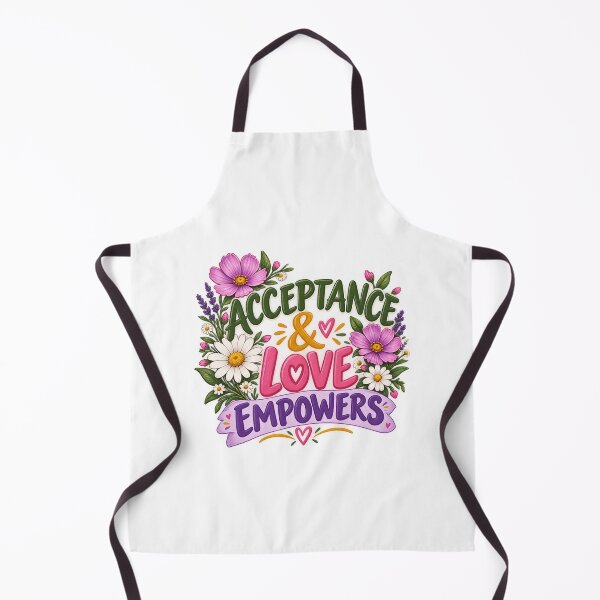 Item preview, Acceptance & Love Empowers Floral Quote designed and sold by SimsimahLaughs.