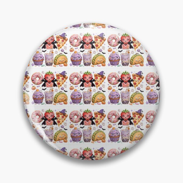 Item preview, Cute Halloween Zombie Food Squad | Kawaii Zombie Donut Pizza & Boba designed and sold by SmartyWonders.