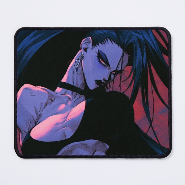Item preview, Muscular Anime Goth - High Ponytail & Red Backdrop Art designed and sold by AxeWave.