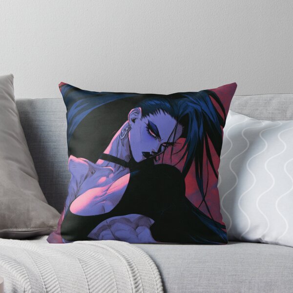 Item preview, Muscular Anime Goth - High Ponytail & Red Backdrop Art designed and sold by AxeWave.
