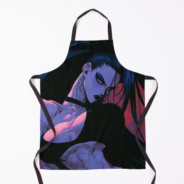 Item preview, Muscular Anime Goth - High Ponytail & Red Backdrop Art designed and sold by AxeWave.